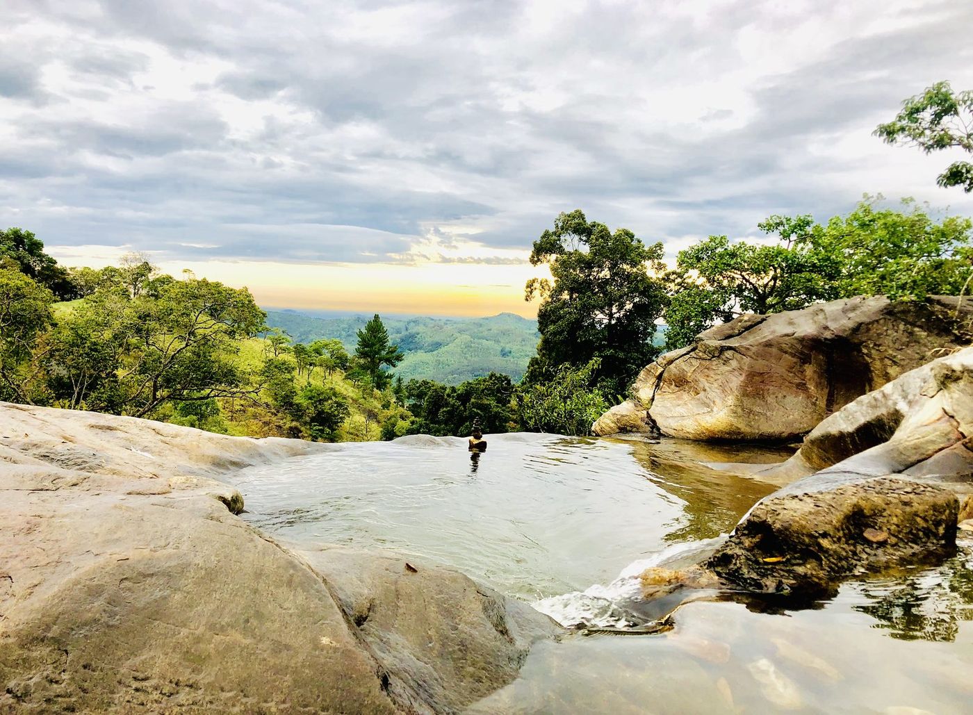 Diyaluma Falls, one of Sri Lanka's tallest waterfalls, near Ella