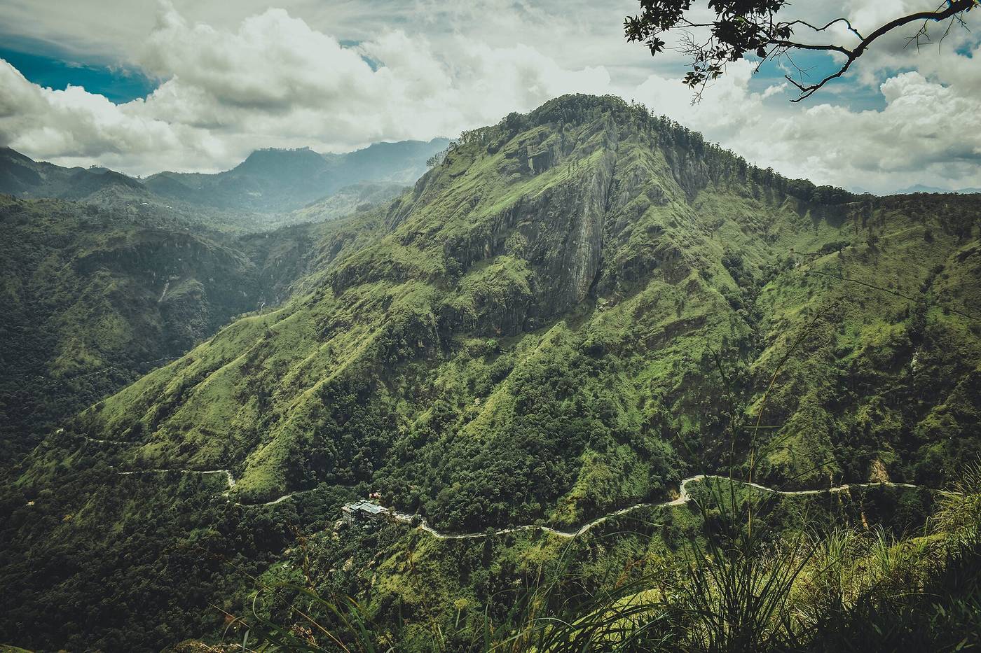 Panoramic hill country view over Ella, Sri Lanka