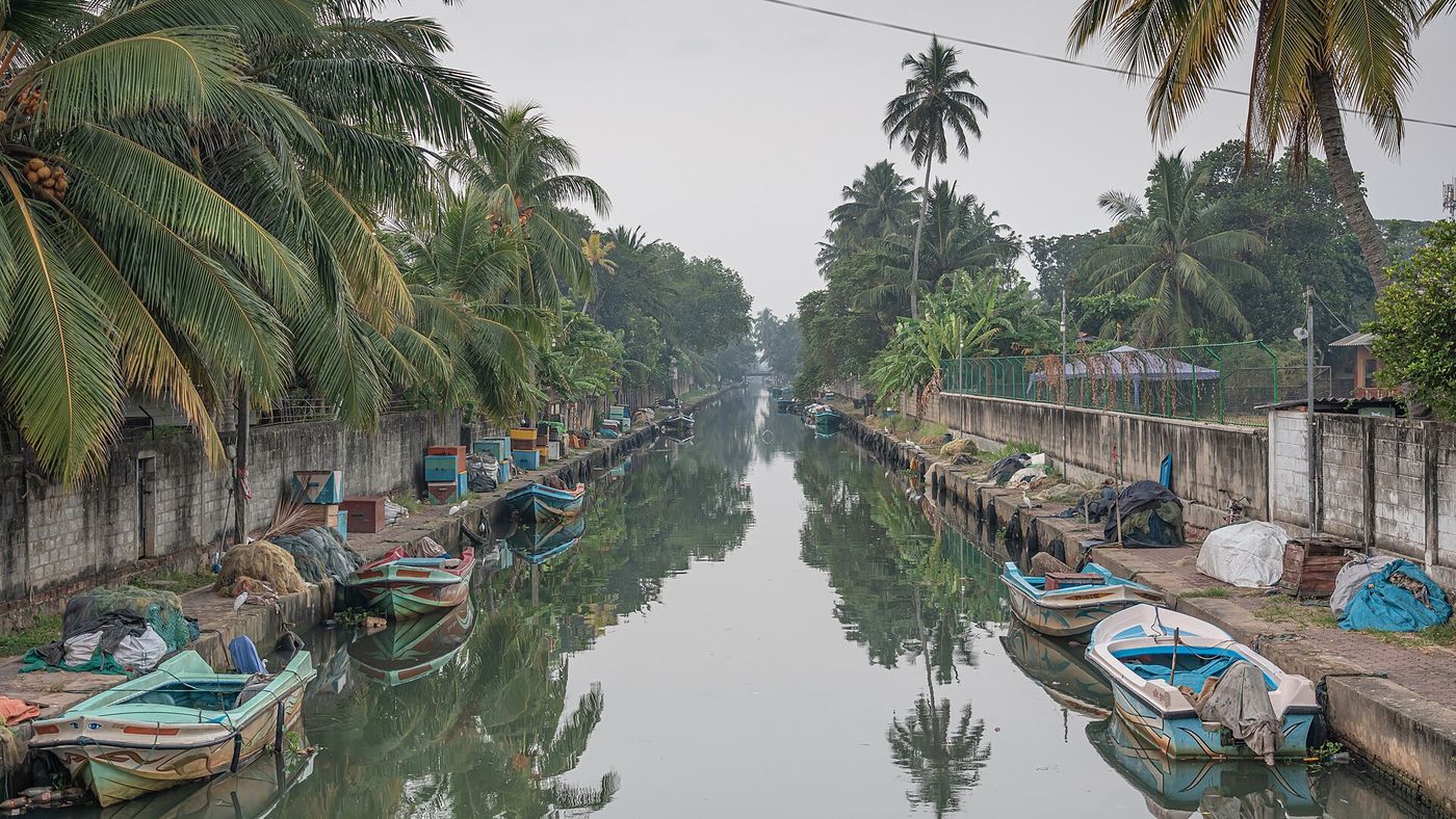 A Dutch-era canal running through Negombo