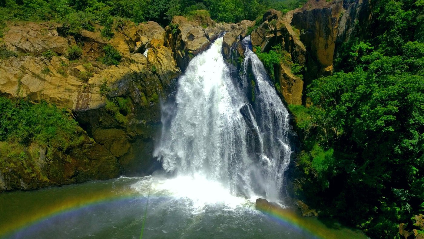 Duwili Ella waterfall in the Knuckles mountain range
